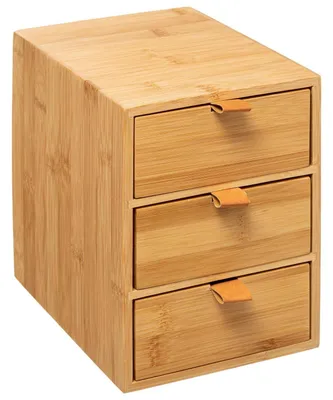Produktbild von 5five Simply Smart | Bambus Organizer - 3 Schubladen - Modern - Praktisch für Büro und Kosmetik