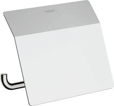Produktbild von hansgrohe AddStoris Toilettenpapierhalter mit Deckel, 41753000