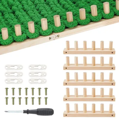 Strickrahmen 60 cm, 6-in-1, verstellbar, Holz, für Decken