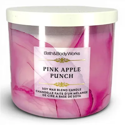 Obrázok produktu pre Bath & Body Works 3-knôtová vonná sviečka PINK APPLE PUNCH 411 g