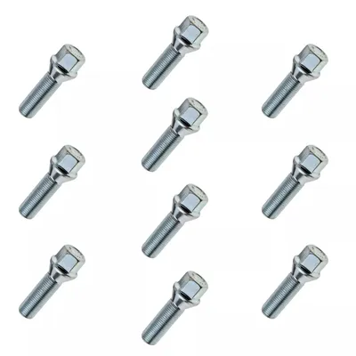 Immagine prodotto di 10x bullone ruota M14x1,5, lunghezza filettatura: 28 mm, collare conico, SW17