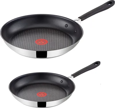 Produktbild von Tefal E7633314 Jamie Oliver Pfanne, Bratpfanne 25 cm, Induktion Pfannen mit Antihaftbeschichtung, Edelstahl Pfanne[Energieklasse