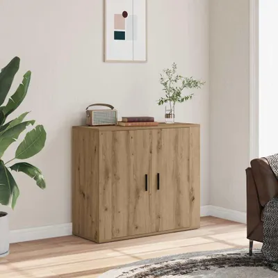 Obrázek produktu pro vidaXL Artisan dubový příborník 80x33x70 cm materiál na bázi dřeva
