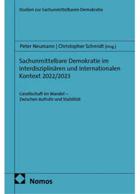 Produktbild von Sachunmittelbare Demokratie im interdisziplinären und internationalen Kontext 2022/2023