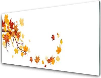 Produktbild von Acrylglasbilder 100x50 Wandbild Druck Blätter Kunst