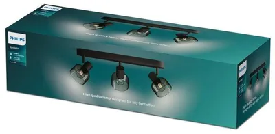 Obrázok produktu pre Philips 8720169299610, Bodové osvetlenie železnice, E14, 3 žiaroviek, LED, 220-240 V, Čierna