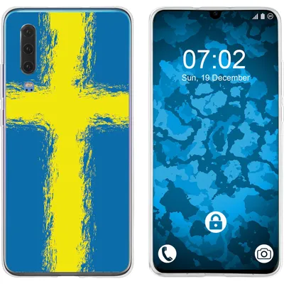 Produktbild von PhoneNatic Case kompatibel mit Huawei P30 Silikon-Hülle WM Schweden M12