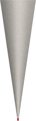 Produktbild von Schultüten-Rohling groß aus Karton zum Basteln - 70 cm rund Rot(h)-Spitze ohne Verschluss