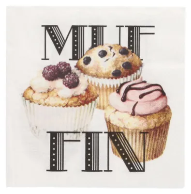 Produktbild von PAPSTAR Motiv-Servietten "Muffin" 330 x 330 mm 20 Stück