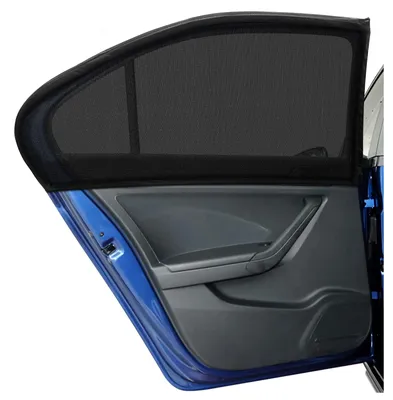 Produktbild von Sonnenschutz fürs Auto für Babys, Kinder, Erwachsene und Haustiere, 2-teiliges universelles Sonnenschutzset mit UV-Schutz/Blendungsreduzierung, Sonnenschutz für die Heckscheibe (L)