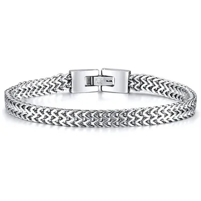 Image de Bracelet pour homme en acier inoxydable - Argenté KP5319