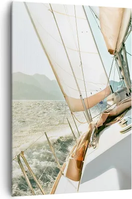 Produktbild von Bild auf Leinwand - Leinwandbild - Einteilig - Yacht Segeln So - 70x100cm - Wand Bild - Wanddeko - Wandbilder - Leinwanddruck - Kunstdruck - Wanddekoration - Leinwand bilder - Wandbild - PA70x100-4847