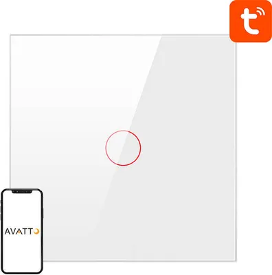Obrázok produktu pre Smart Light Switch ZigBee Avatto ZTS02-EU-W1 1 Way TUYA (white)