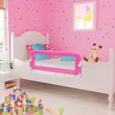 Produktbild von Sicherheitsbettgitter für Kleinkinder 102x42 cm in Rosa
