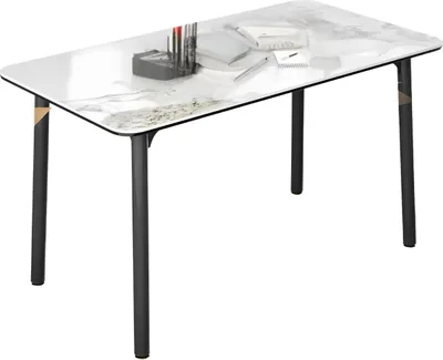 Zdjęcie produktu dla Esstisch Mandino - 4-6 Personen - Marmeroptik - Rechteckig - 140cm