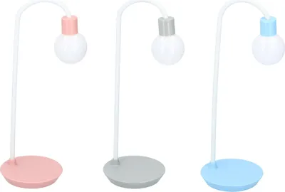 Obrázok produktu pre Stolná lampa Grundig - 12 x 35 CM - ohybný krk - batérie/USB - biela