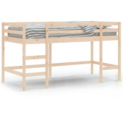 Immagine prodotto di Letto Soppalco con Scala Bambini 80x200cm Massello Pino