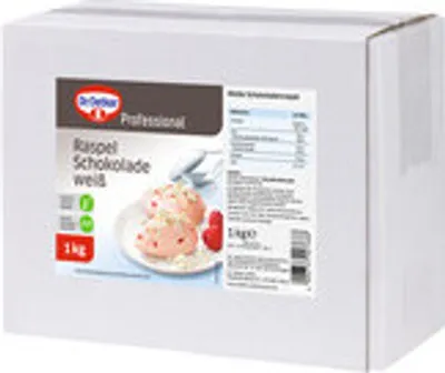 Immagine prodotto di Cioccolato bianco grattugiato Dr Oetker
