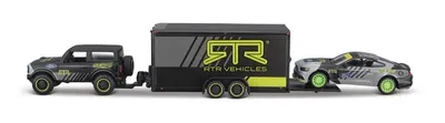 Image de Maisto - Design Team Haulers, 2021 Ford Bronco, Car Trailer, 2015 Ford Mustang GT, 1:64