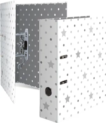 Produktbild von HERMA Stars Motivordner weiß mit Sterne 7,0 cm DIN A4
