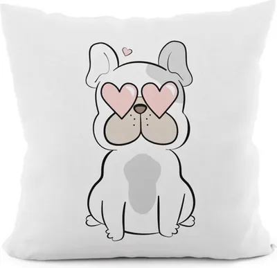 Immagine prodotto di Cuscino DOG LOVE 40x40 cm Mybesthome Variante: federa con imbottitura, 40x40 cm
