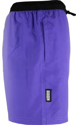 Produktbild von GUGGEN MOUNTAIN Badehose für Herren Schnelltrocknende Badeshorts B13 mit Kordelzug Beachshorts Boardshorts Schwimmhose Männer mit Muster Lila Cream XL