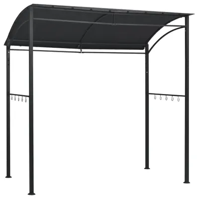 Image de vidaXL Pavillon BBQ 215x150x220 cm Anthracite Acier - Pavillons & Tentes de réception