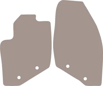 Image de Tapis de sol en velours pour Volvo S60 I liftback (2000-2009) - tapis de sol avant LUX beige (2 pièces)