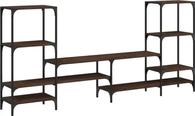 Obrázek produktu pro vidaXL TV skříňka hnědý dubový vzhled 206,5x28,5x95 cm materiál na bázi dřeva