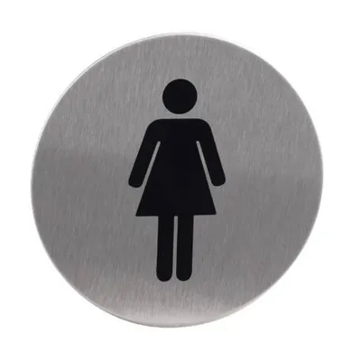 Produktbild von Piktogram "Dámy" Ø75x1,2 mm okrúhly nerez
