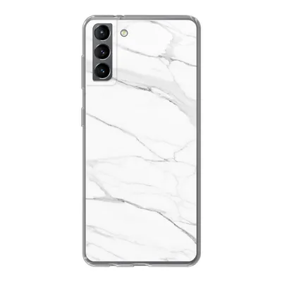 Produktbild von MuchoWow® Handyhülle Schutzhülle Hülle für Samsung Galaxy S21 Plus Marmor - Weiß - Linie - Muster - Luxus - Marmoroptik Silikon Softcase Handy Hülle - Handy-Tasche