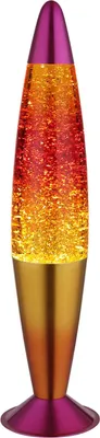 A lava lamp with glitter inside.