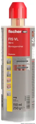 Produktbild von fischer Montagemörtel FIS VL 150 C Set