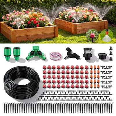 Bewässerungssystem 50 m, Tropfbewässerung für Garten