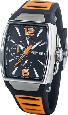 Produktbild von 0550A01S00BKORSO Italy Herrenuhr Tremila Chrono orange Ref. 0550 Locman
