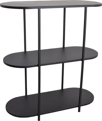 Produktbild von LOFT42 Ovaler Beistelltisch – Schwarz – Metall – 77 x 70 x 30