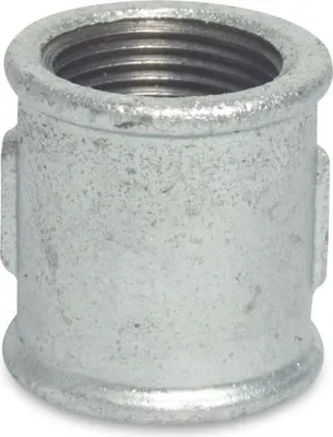 Produktbild von Gewindefitting Temperguss Muffe 1/2" IG x 1/2" IG