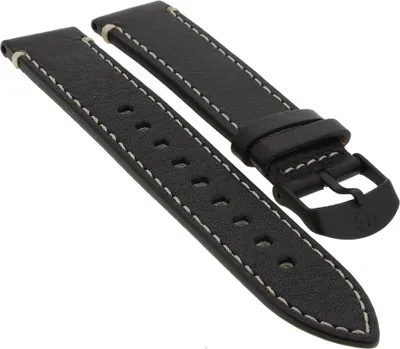 Produktbild von Timex Expedition | Uhrenarmband 20mm aus Leder in schwarz | PW4B09100
