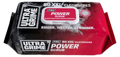 Image de UltraGrime | PRO Power Scrub XXL – lingettes nettoyantes professionnelles, 80 pièces