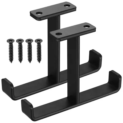 Obrázek produktu pro Sada dvou závěsných háků pro těžké náklady, určených pro montáž na strop, nosnost do 25 kg, materiál: ocel, barva: černá