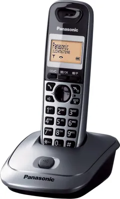 Produktbild von Panasonic KX-TG2511, DECT-Telefon, Kabelloses Mobilteil, Freisprecheinrichtung, 50 Eintragungen, Anrufer-Identifikation, Titan