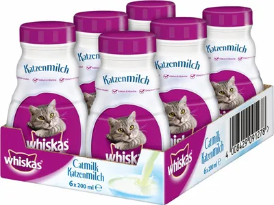 Produktbild von WHISKAS® Katzenmilch 6 x 200ml