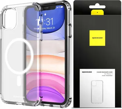 Image de Étui magnétique MagSafe SPACECASE Clear Mag pour iPhone 11 Transparent