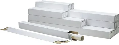 Produktbild von Versandbox Plan-Box 750x75x75mm weiß Packung mit 20 Stück