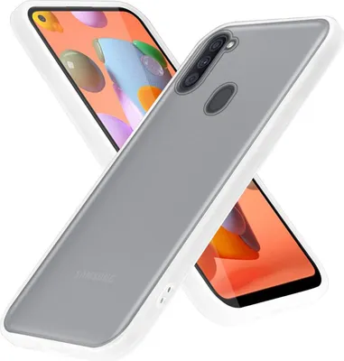 Image de Cadorabo Housse pour Samsung Galaxy A11 / M11 Housse de protection en transparent Housse hybride Etui TPU silicone