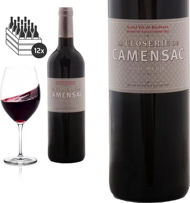 Produktbild von 12er Karton 2016 Haut Médoc LA CLOSERIE DE CAMENSAC - Rotwein