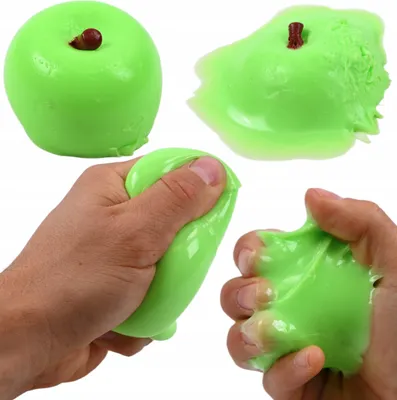 Produktbild von Anti-Stress Apfel Quetschball Sticky - Klebrige Frucht Slime Fidget Toy Stressabbau Kinder