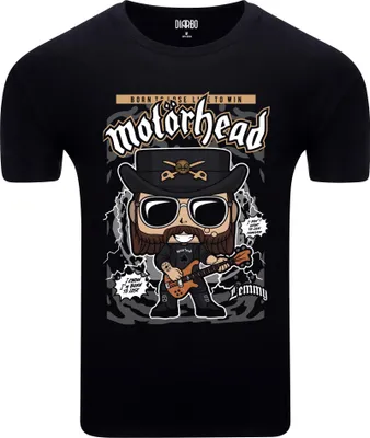 Immagine prodotto di Diarbo t-shirt da uomo con stampa amante della musica Motörhead poster nero taglia XS