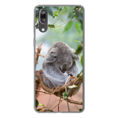 Produktbild von MuchoWow® Handyhülle Schutzhülle Hülle für Huawei P20 Koala - Äste - Schlaf - Kinder - Jungen - Mädchen Silikon Softcase Handy Hülle - Hardcover