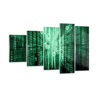 Produktbild von Bilder auf glas - Abstrakt zusammenfassungszahlen - 100x60cm - Glasbilder - Wandbilder - Kunstdruck - zum Aufhängen bereit - Wanddekoration aus Glas - Glas Bilder - Wandbild auf Glas - GEG100x60-2290